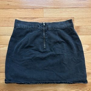Forever 21 Black Denim Mini Skirt